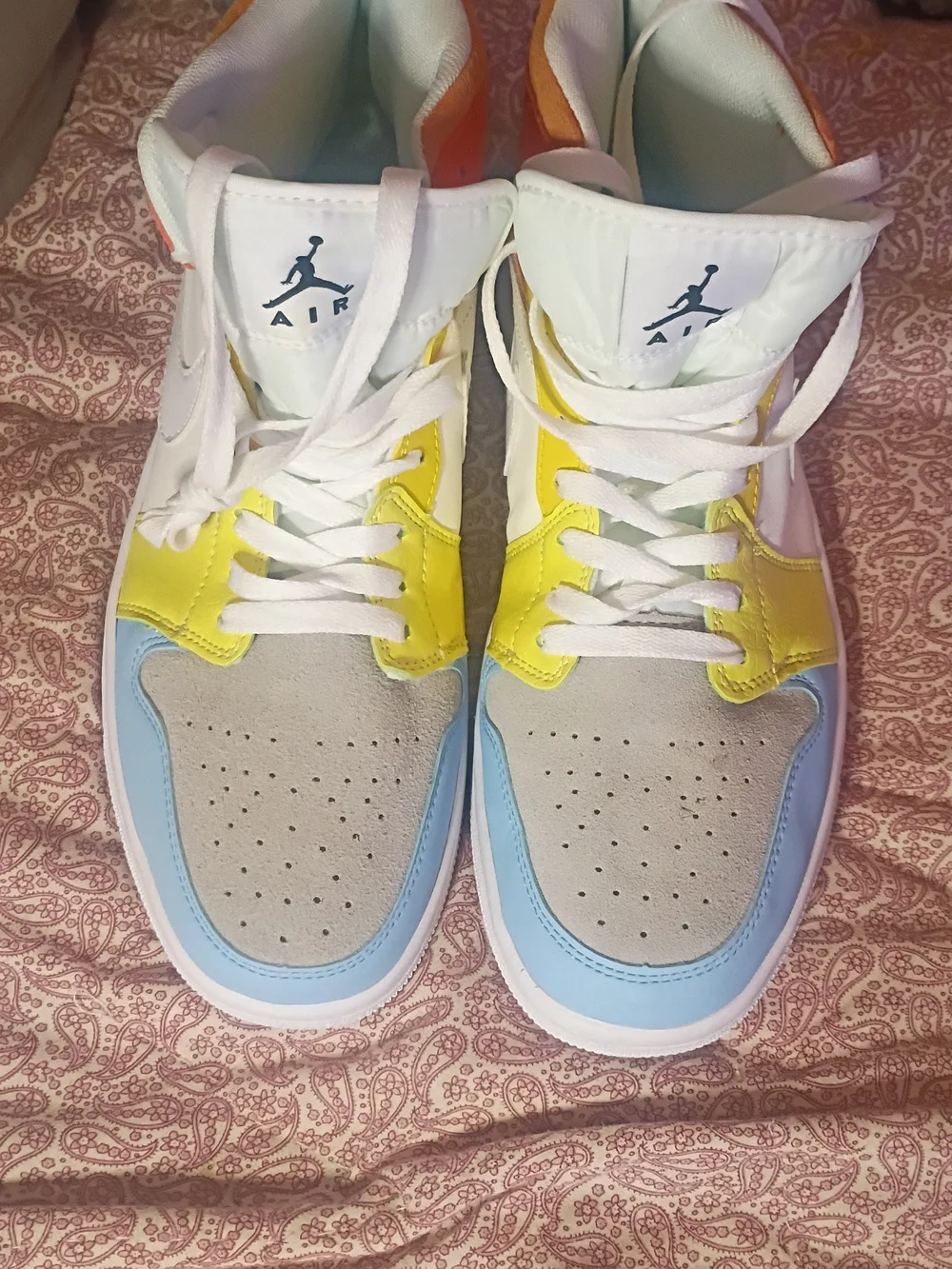 Jorda Air Force One Multicolor High-Top Sneakers.